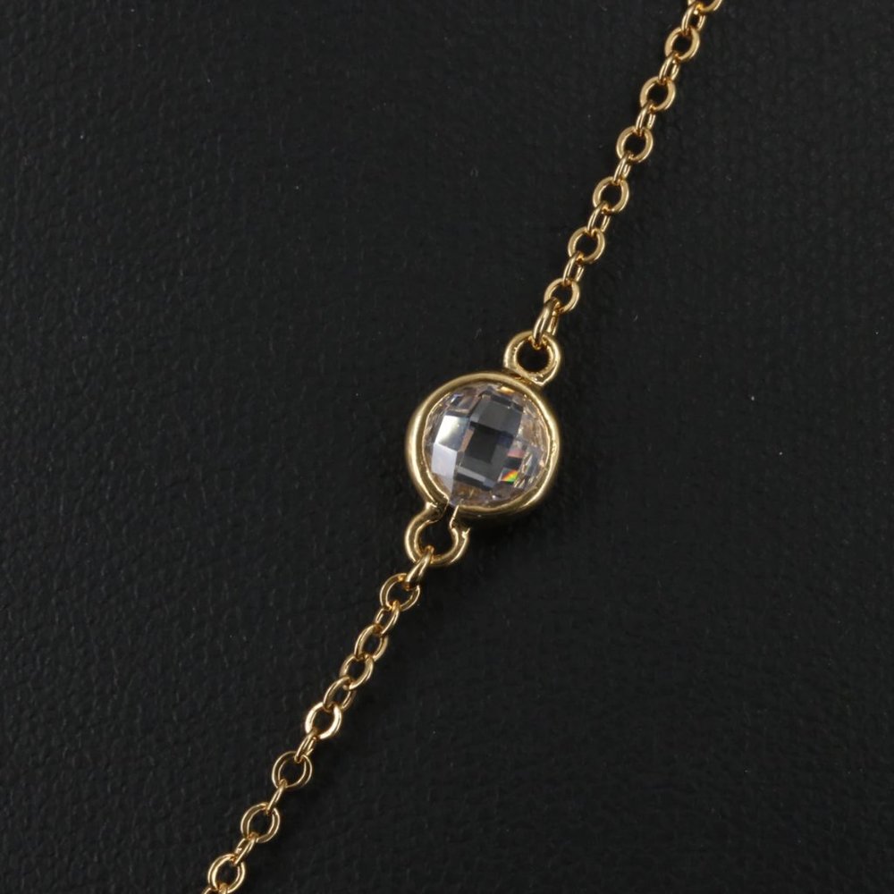 Cz By Kenneth Jay Lane "Crown" Necklace - image 3